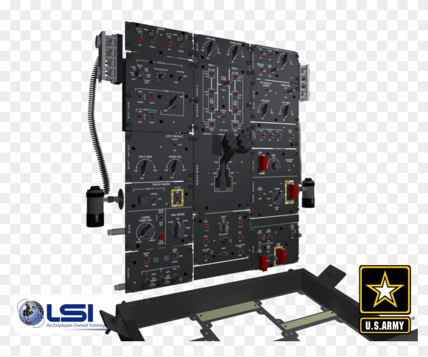 Cockpitoverheadpanel5 - Ch 47f Overhead Panel Clipart