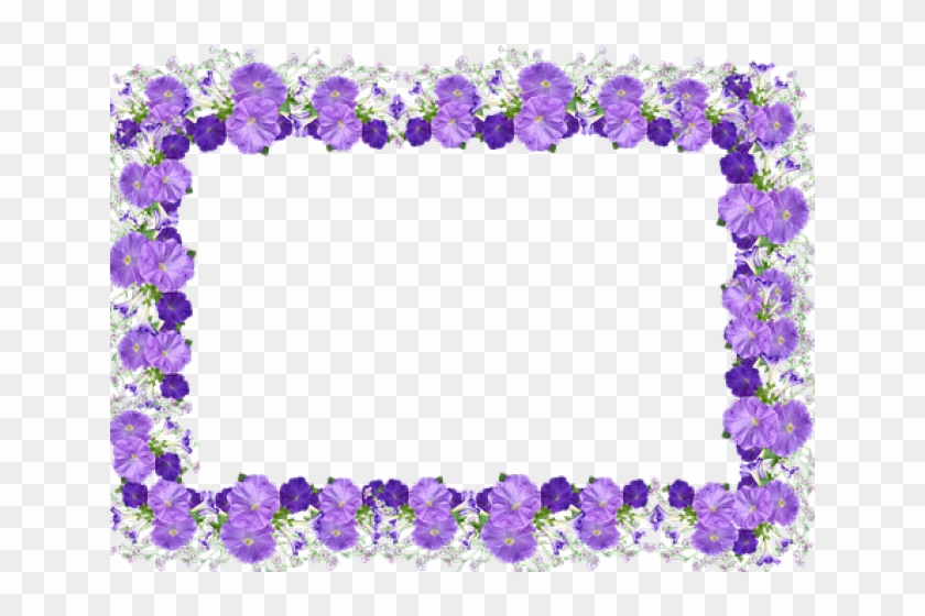 Petunia Clipart Border - Picture Frame - Png Download #5501419