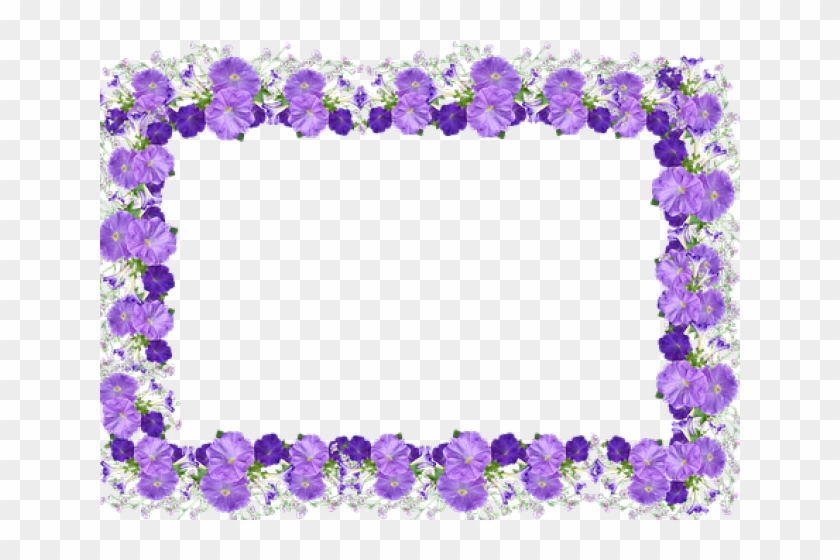Petunia Clipart Border - Picture Frame - Png Download