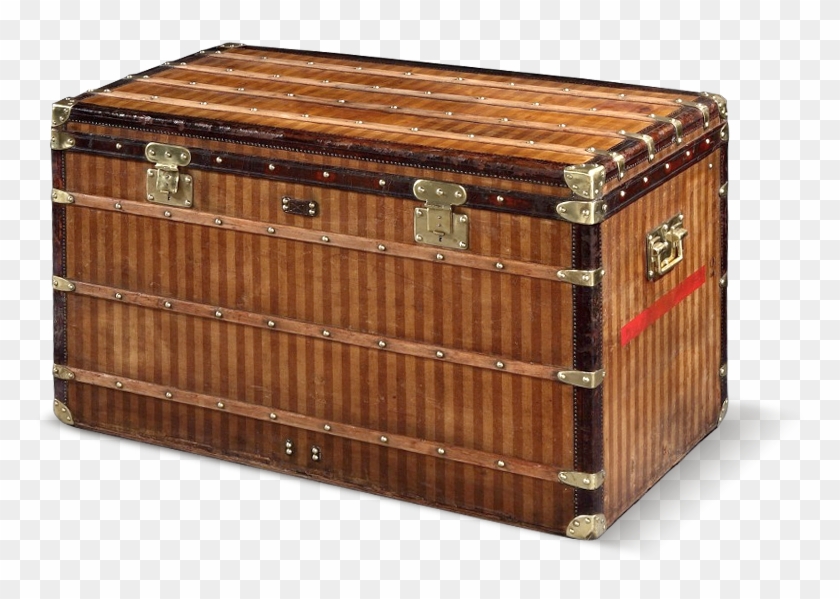 Louis Vuitton Trunks - Louis Vuitton Striped Trunk Clipart