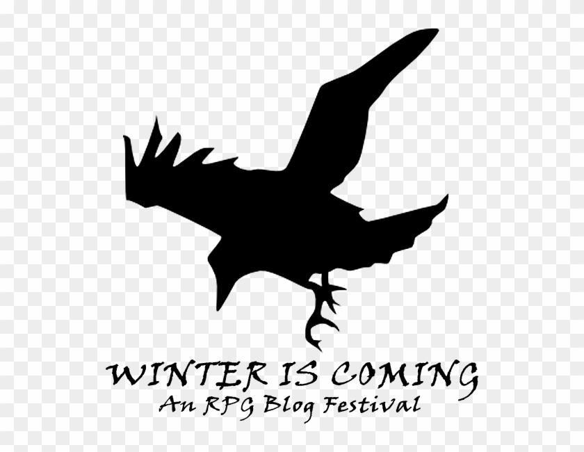 The Human Mortals Want Their Winter Here - Raven Silhouette Clipart #5501818