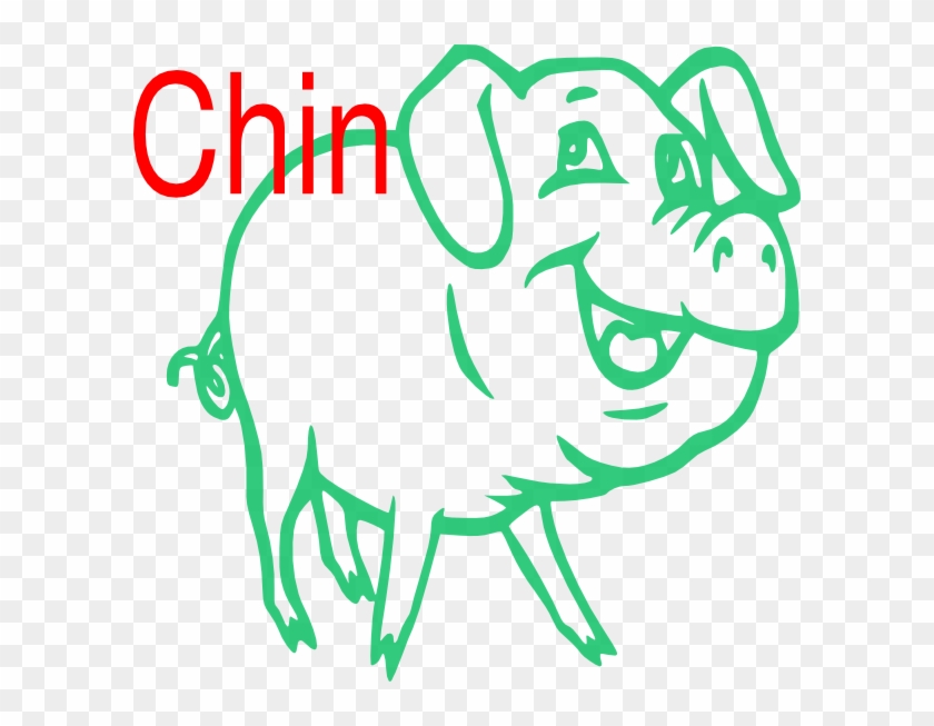 Small - Black And White Pig Png Clipart #5501976