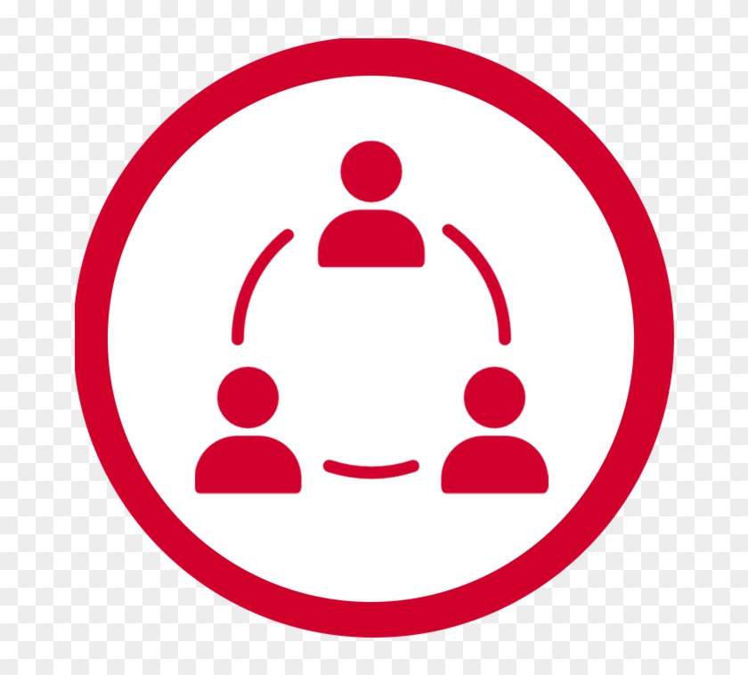 Collaborative Leadership Icon New - Circle Clipart