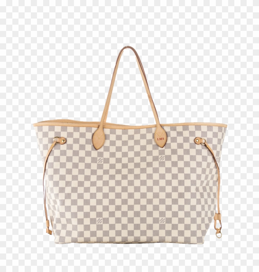 Lv Handbag - Neverfull Mm Damier Azur Clipart
