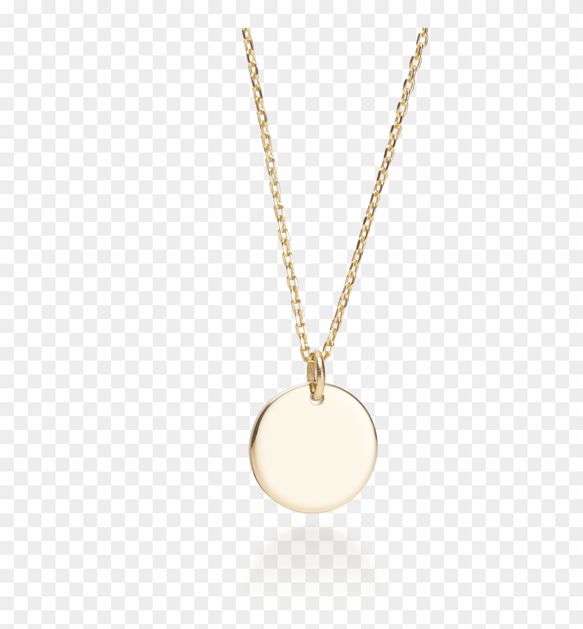 9ct Yellow Gold Small Round Pendant - Locket Clipart