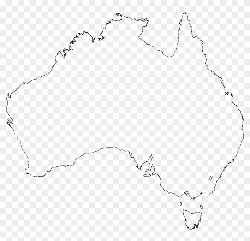 Map Of Australia Outline Png Clipart