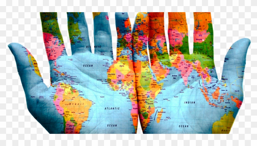 Mission Picture1 Hands - World Map Facebook Cover Clipart #5503892