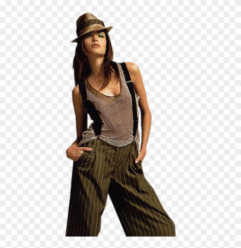 Render - Tubes - Femme - Brune - Chapeau - Photo Shoot Clipart