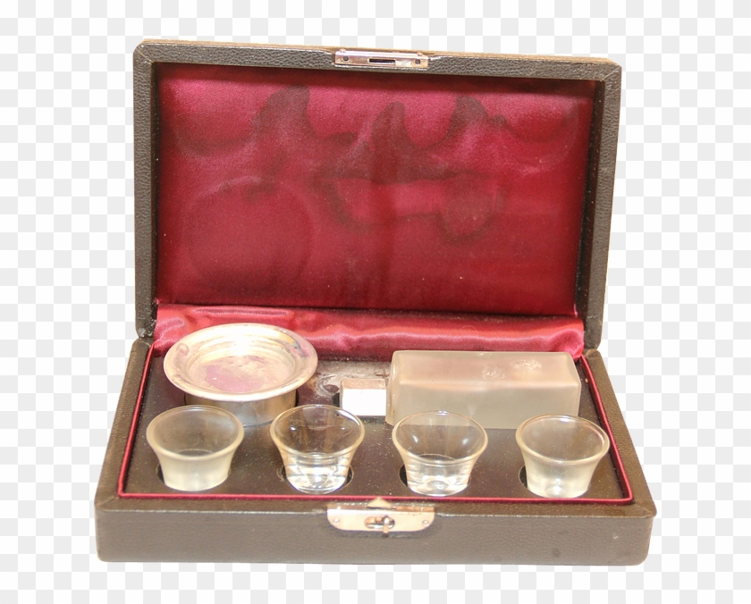 This Precious Intact Set Includes 4 Tiny Wine/sacrament - Box Clipart
