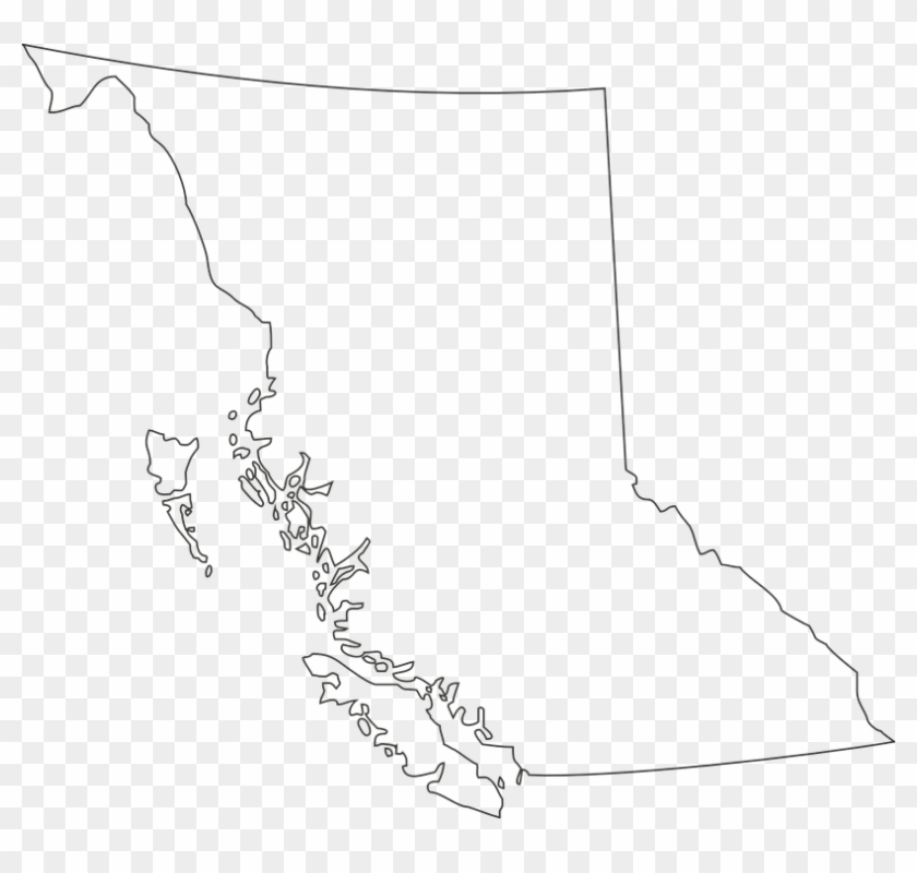 British Columbia Map Vector Clipart