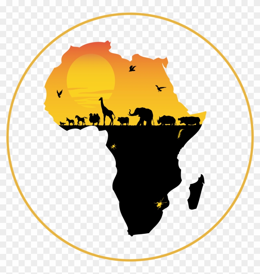 African Animals Vinyl Wall Art (2083x2083), Png Download - Africa Continent Clipart Transparent Png #5505038