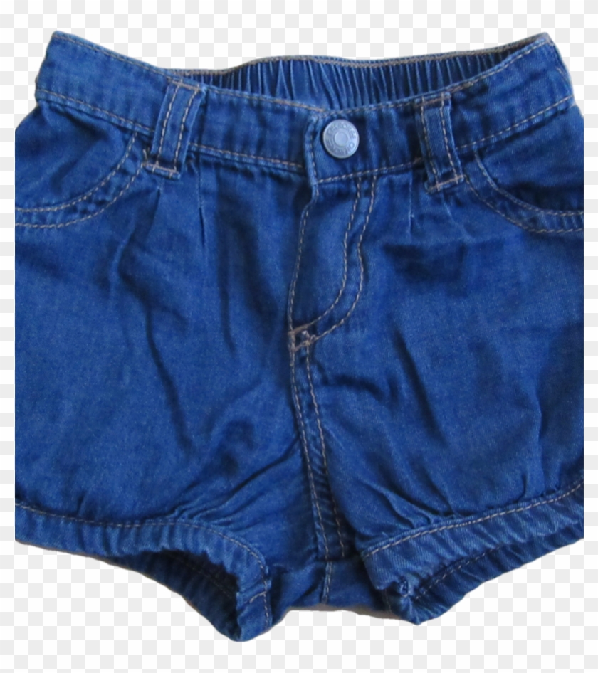 Baby Girls 6-9 Months Cherokee Soft Jean Shorts - Pocket Clipart