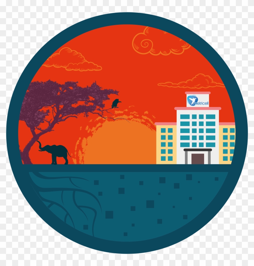 Metricell South Africa-01 - Circle Clipart