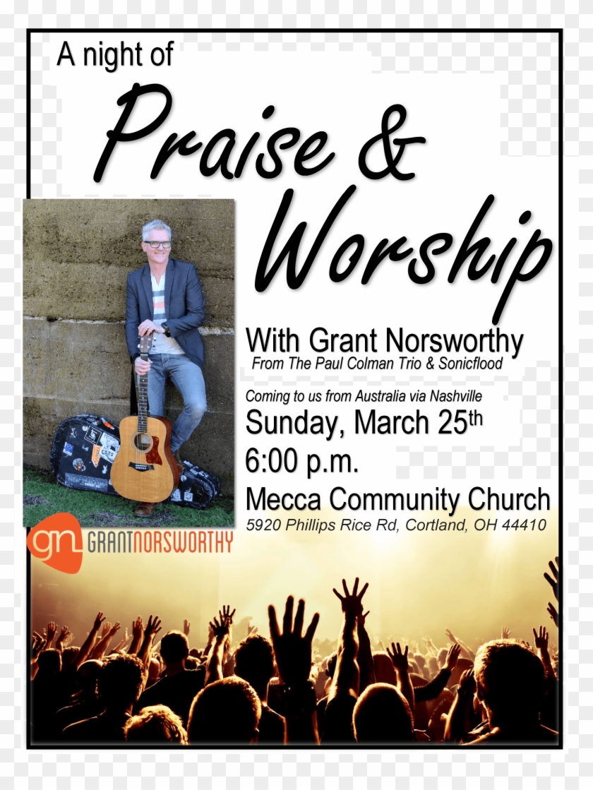 Praise & Worship With Grant Norsworthy Mecca Comm Church - People Bigstock Silhouettes Of Concert Crowd Clipart #5505387