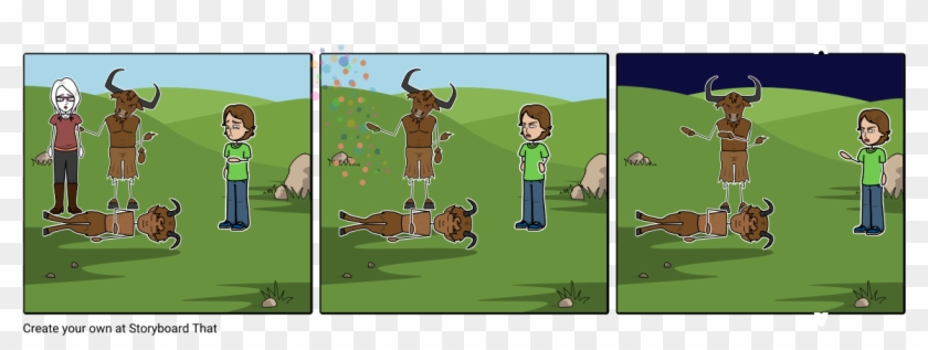 Minotaur Scene Percy Jackson - Storyboard On Plant A Tree Clipart #5505415