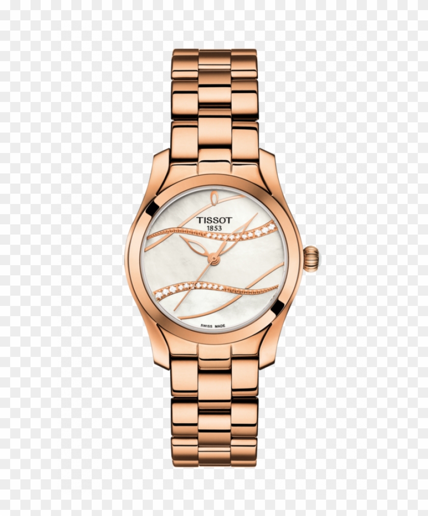 Prev - Tissot Rose Gold Ladies Watch Clipart #5505616