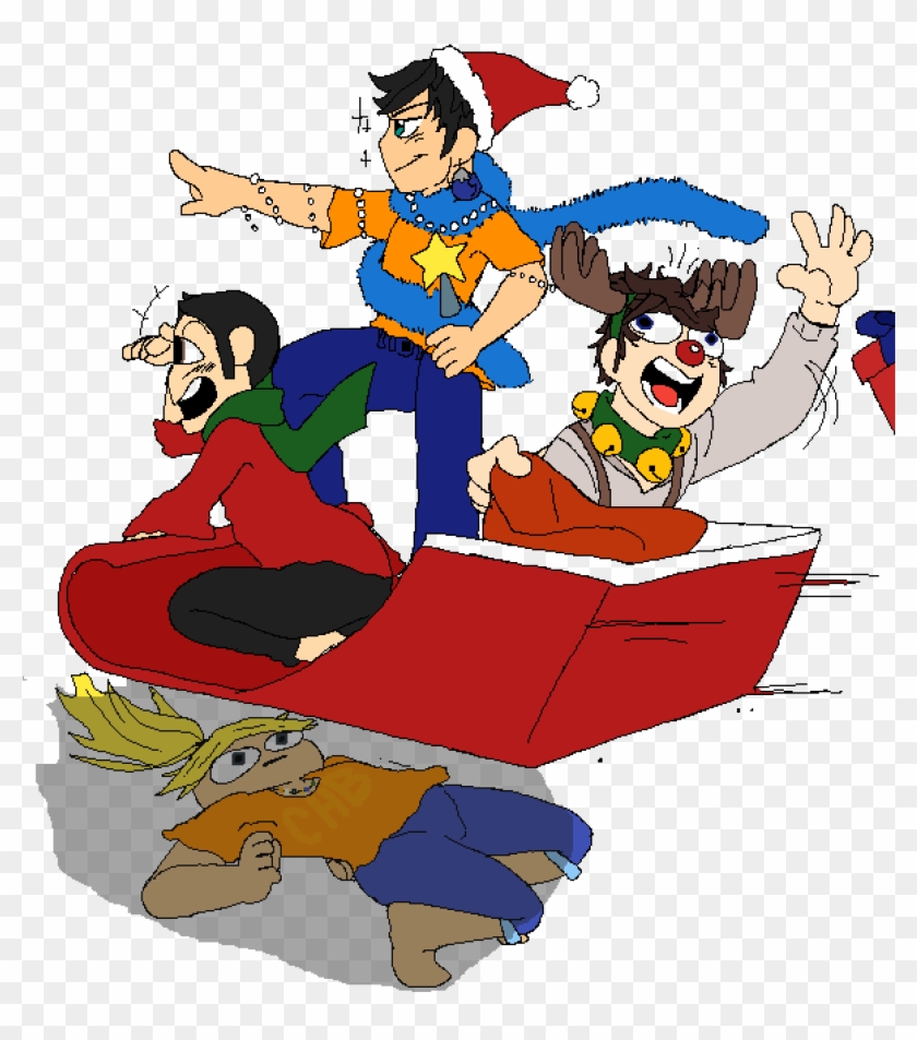 Percy Jackson On Christmas - Cartoon Clipart