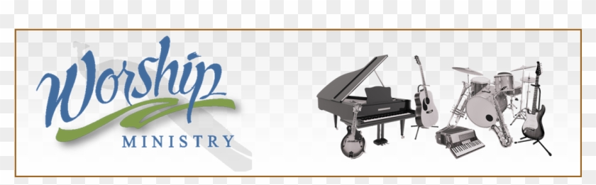 Worship Ministry Banner - Fortepiano Clipart