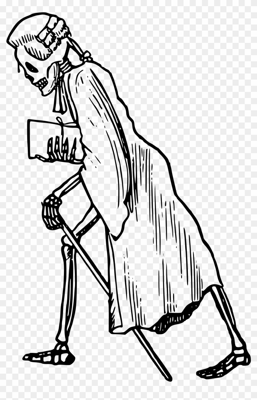 Clipart Skeleton Hand - Skeleton Lawyer - Png Download