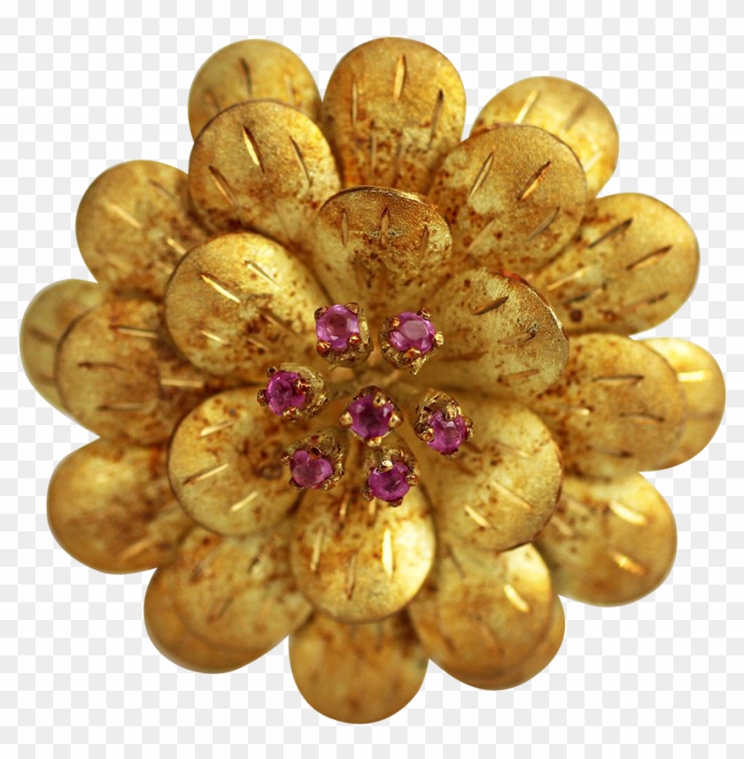 Gold Flowers Png , Png Download - Bead Clipart #5506198