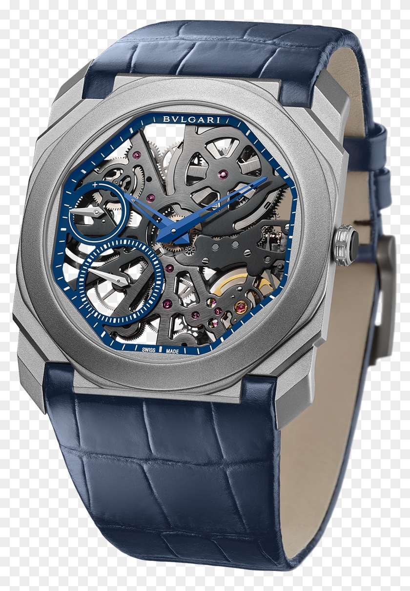 Octo Finissimo Skeleton Limited Edition Watch With - Bulgari Octo Finissimo Skeleton Titanium Clipart #5506278