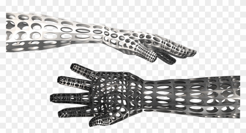 Two Hands - Skull Clipart #5506351