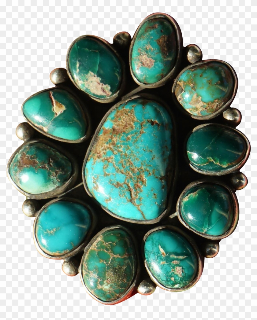 Antique Indian Jewelry Turquoise Vintage Pin Pendant - Jade Clipart #5506959
