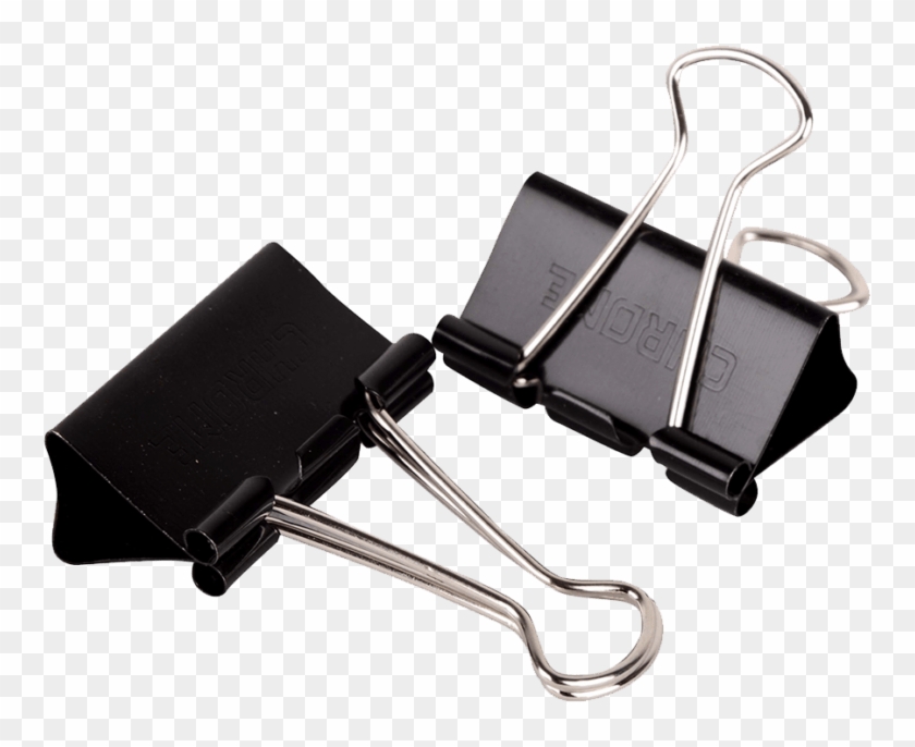 Chrome Binder Clip 32mm - Keychain - Png Download