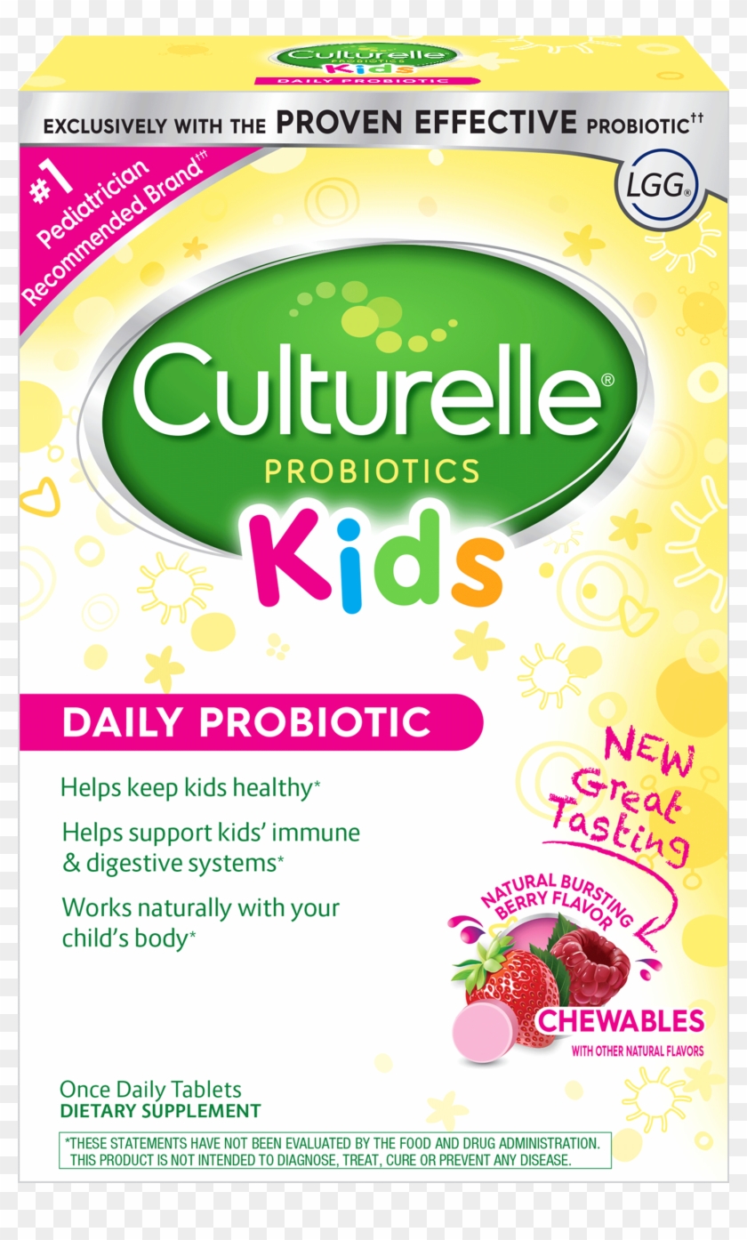 Culturelle® Probiotics Kids Daily Probiotic Berry Chewables Clipart #5507004