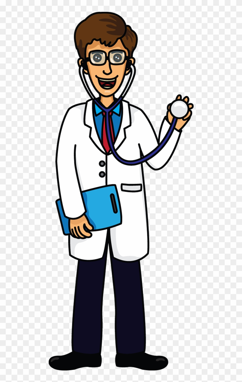 A Childrens Tutorials - Easy Sketch Of Doctor Clipart