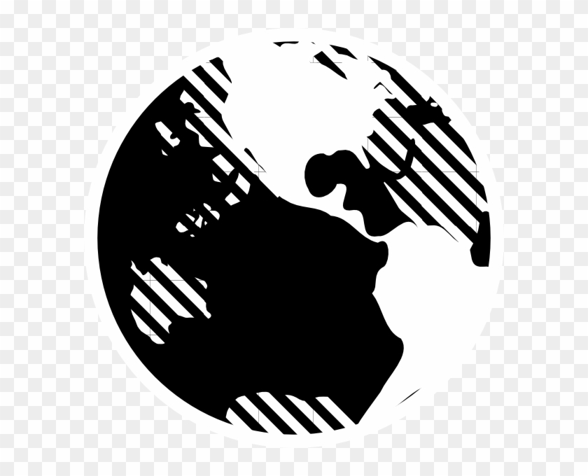 Earth Black And White Clipart #5507410