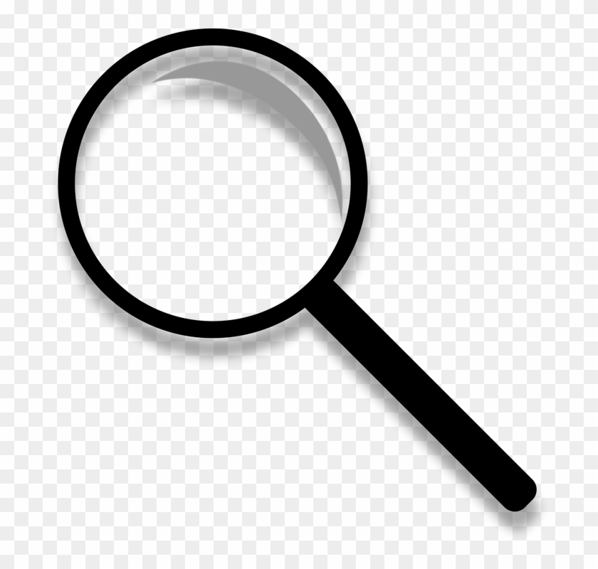 Magnifying Glass Glass Search Looking Detective - Search Silhouette Clipart #5508572