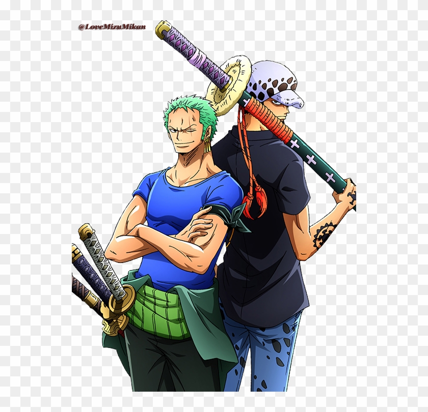 Zoro And Trafalgar Law Clipart