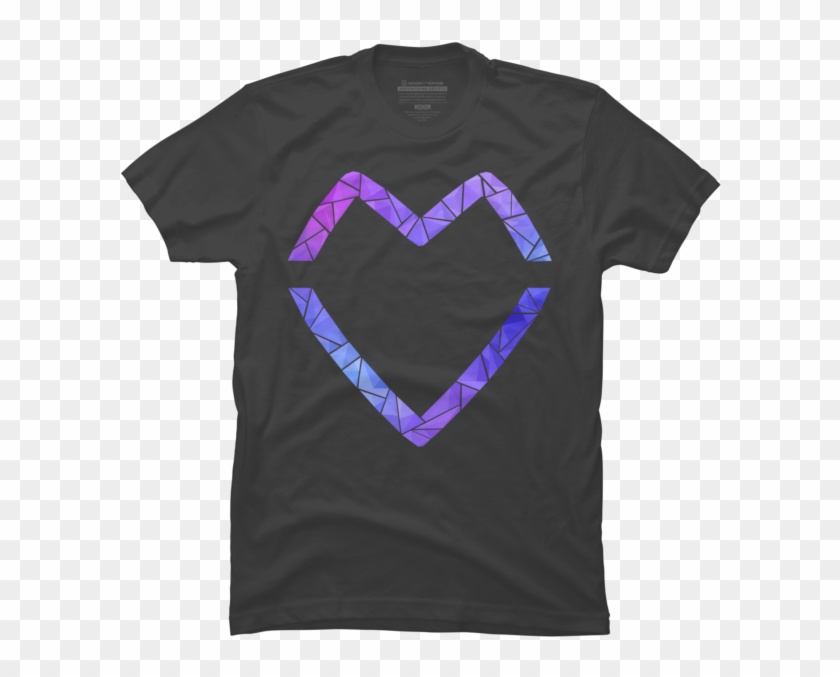 Geometric Heart T-shirt - Active Shirt Clipart #5509283