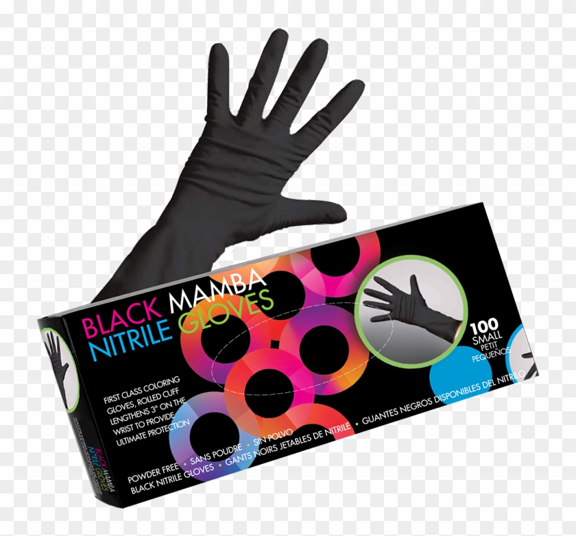 Framar Black Mamba Nitrile Gloves Clipart #5509346