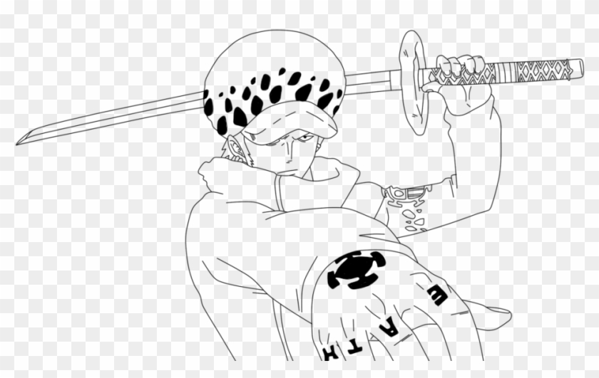 Jpg Black And White Stock Law At Getdrawings Com Free - One Piece Wallpaper Law 4k Clipart