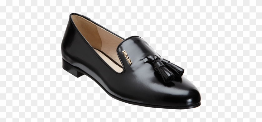 Prada Logo-studded Tassel Loafer - Slip-on Shoe Clipart