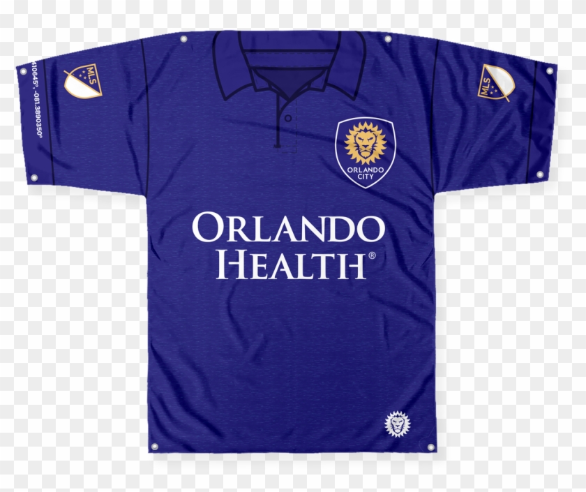 Orlando City Sc 57" X 45" Jersey Banner - Orlando City Sc Clipart #5511293