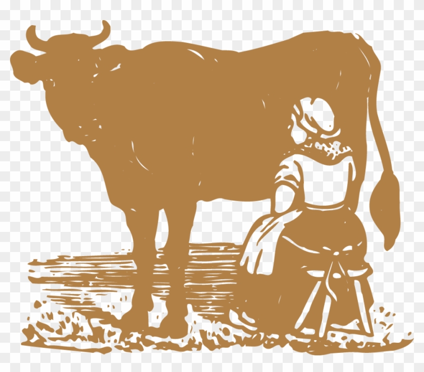 Dairy Cattle Milk Ox - Cow Milk Vector Clipart #5513196