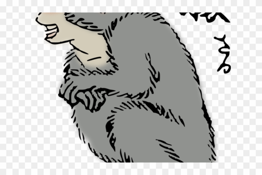 Year Of The Monkey Clipart Japanese Macaque - Png Download