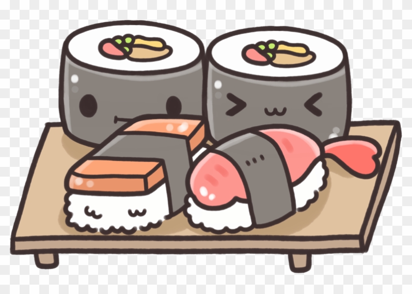 Cool Website Goodies Sushi Cartoon, Cute Cartoon Food, - Kawaii Cartoon Sushi Clipart