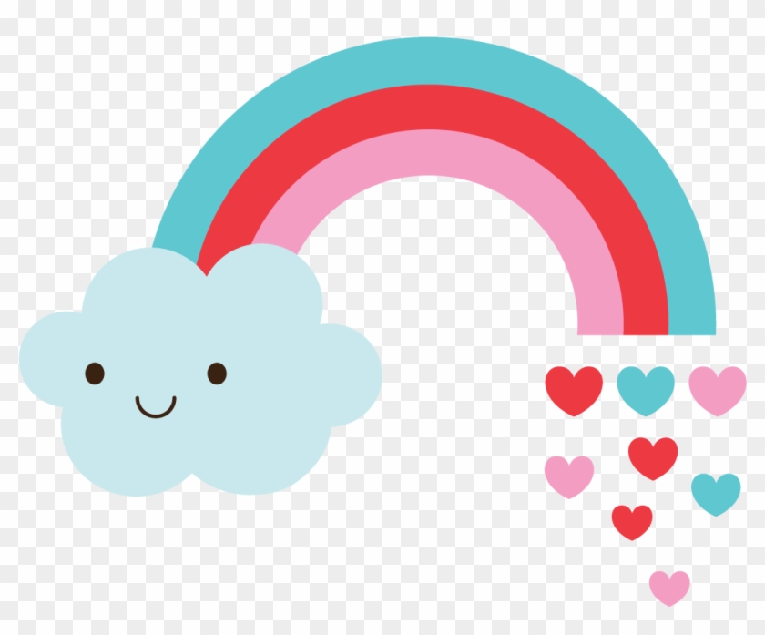Festa De Aniversário - Arco Iris Chuva De Amor Clipart