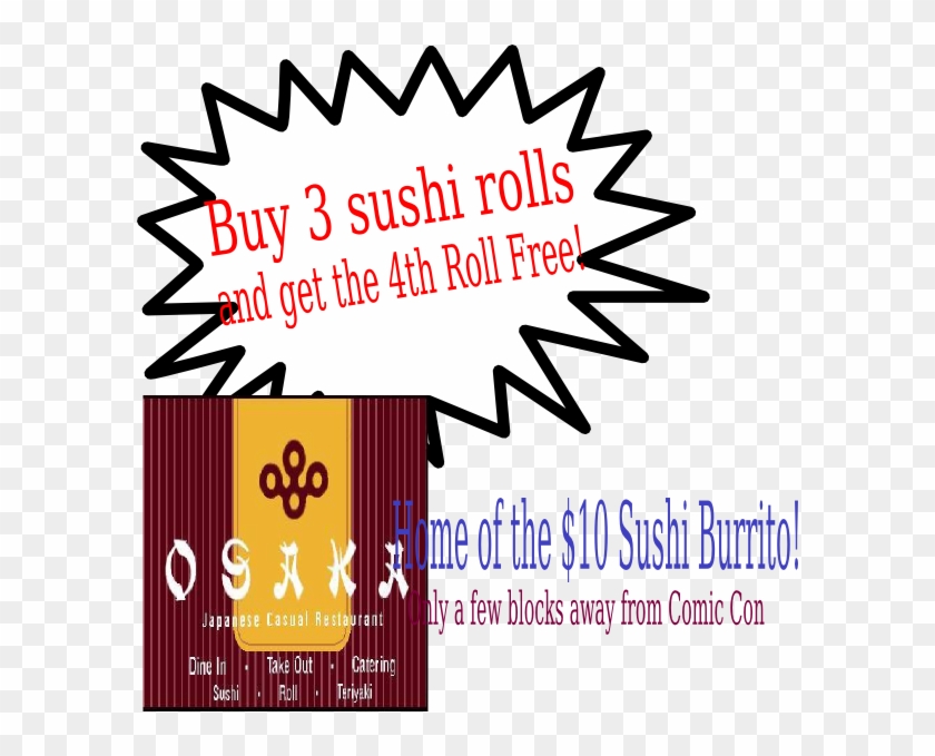 Osaka Sushi Advertising Clip Art - Clip Art Price Tag - Png Download #5513991