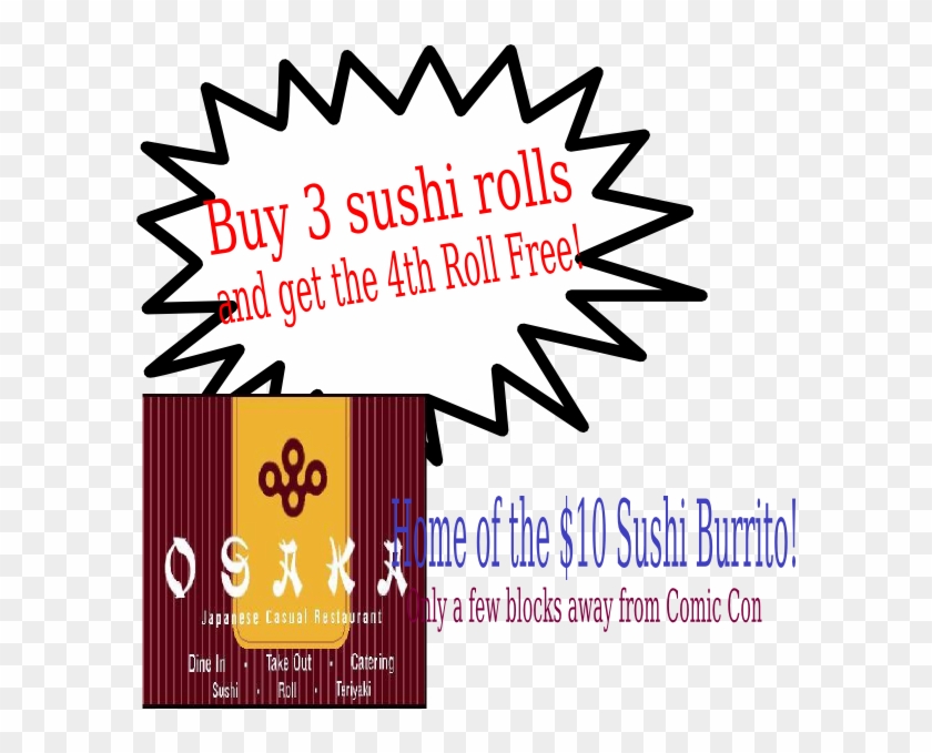 Osaka Sushi Advertising Clip Art - Clip Art Price Tag - Png Download