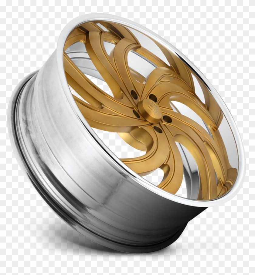 5 Lug 24x9 Matte Bronze W/ Polished Lip - Wedding Ring Clipart #5514197