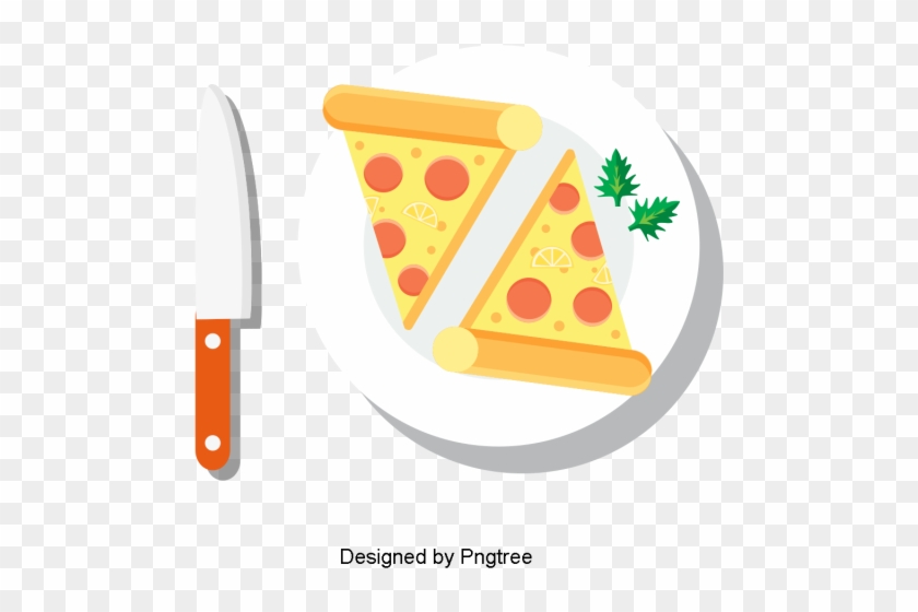 Pizza Clip Cartoon Simple - Simple Pizza Design - Png Download #5514629