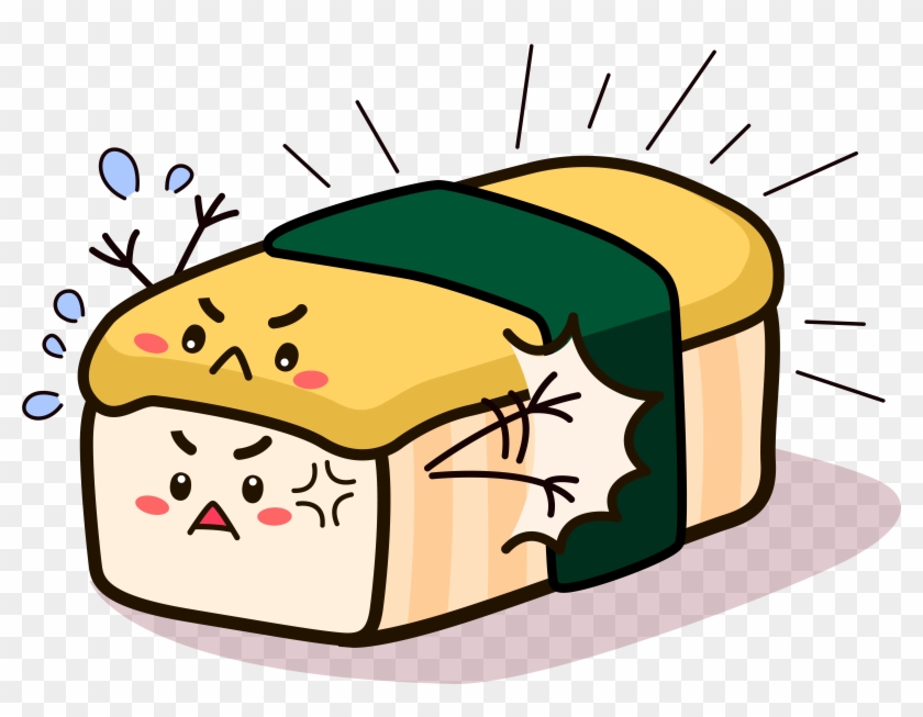 Sushi Nourriture Expression Colère Image Png Et Vectorielle Clipart #5514663