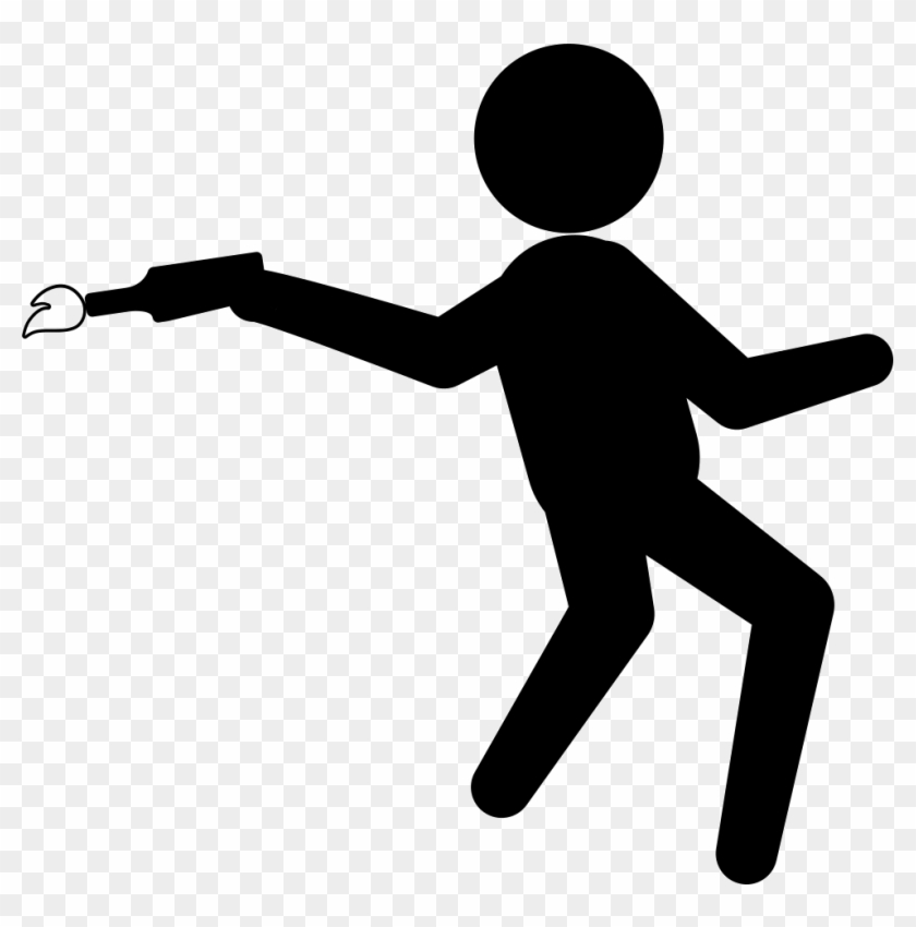 Criminal Armed Silhouette Comments - Silhouette Clipart