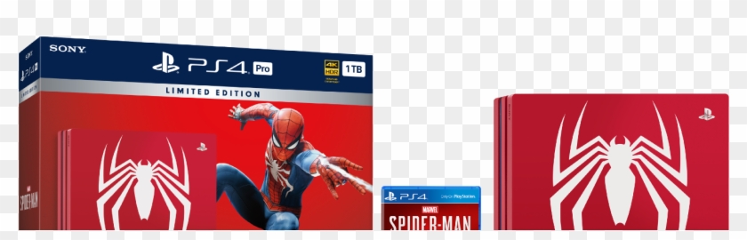 Limited Edition Marvel's Spider-man Ps4 Pro Bundle - Ps4 Pro Spiderman Bundle Clipart