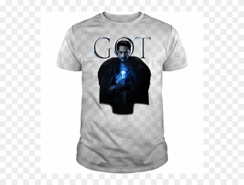 Tony Stark In Game Of Thrones House Stark Iron Man - Joker Harley Quinn Shirt Clipart #5516216